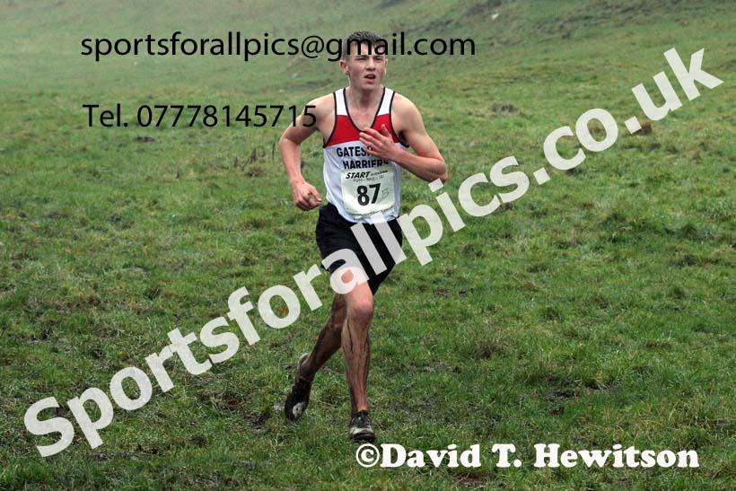 Mens under-17s, NECAA Junior Cross Country Relays, Thornley Farm, Peterlee, Saturday, December 12th. Photo: David T. Hewitson/Sports for All Pics